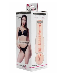 Мастурбатор вагина из киберкожи в колбе Fleshlight Girls Abella Danger Vagina, бежевый, 24.8 см - No Taboo