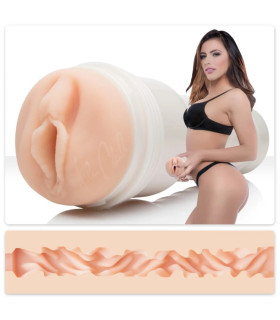 Мастурбатор вагина из киберкожи в колбе Fleshlight Girls Adriana Chechik, бежевый, 24.8 см - No Taboo