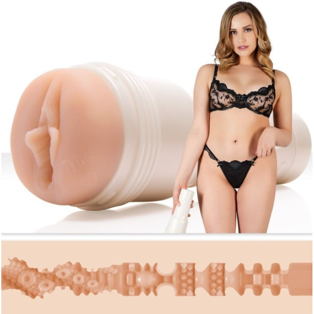 Мастурбатор вагина из киберкожи в колбе Fleshlight Girls Mia Malkova Lvl Up, бежевый, 24.8 см фото №0 — секс игрушки: Украина, NO TABOO