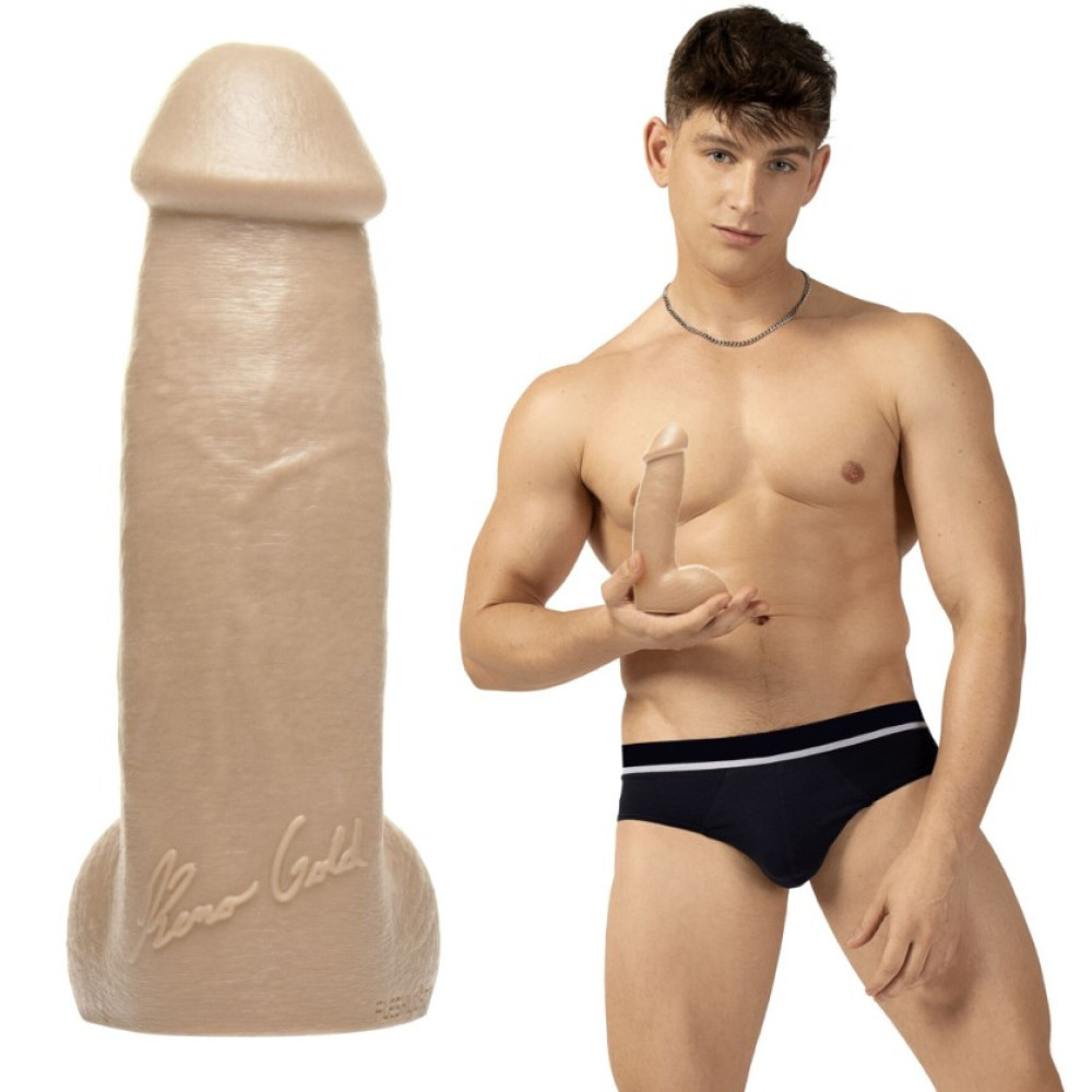 Фаллоимитатор реалистичный из силикона Fleshjack Boys Reno Gold Dildo, бежевый, 17.8 см х 4.6 см фото №0 — секс игрушки: Украина, NO TABOO