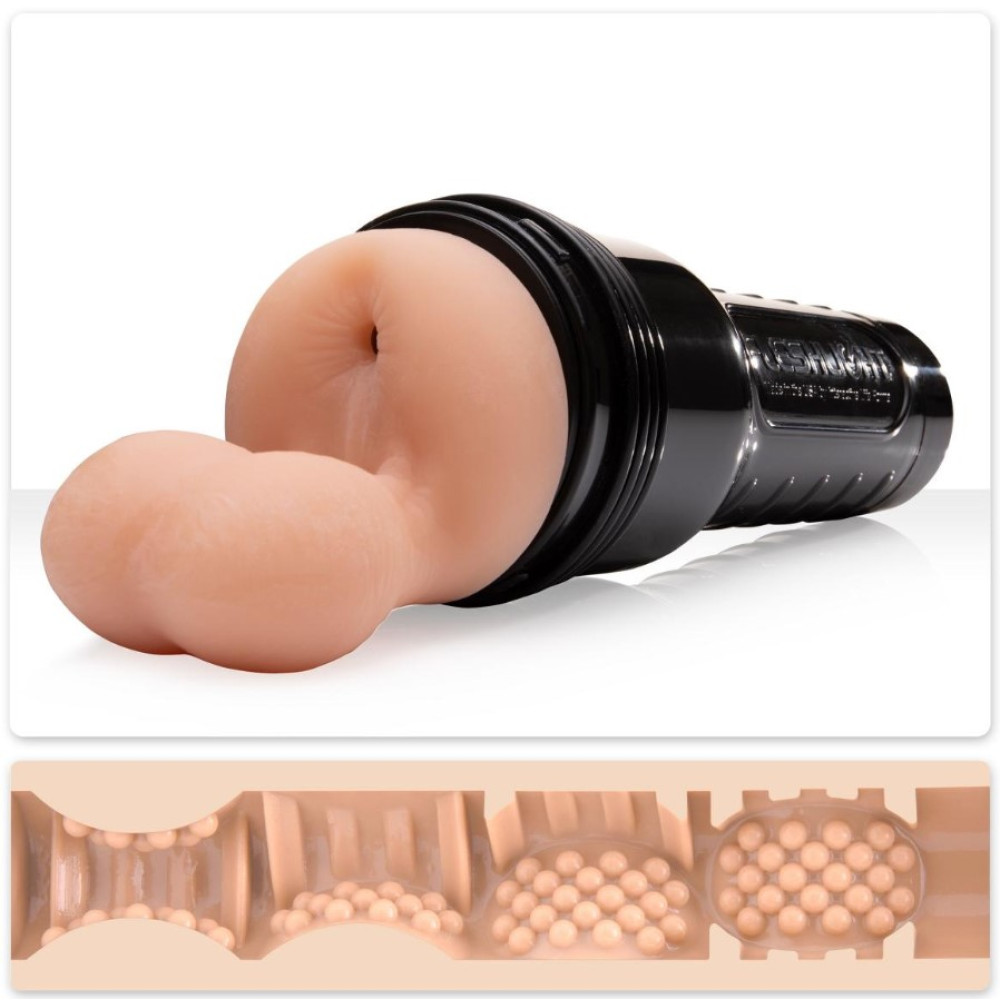 Мастурбатор анус с мошонкой для геев, из киберкожи Fleshlight Light FleshSack, бежевый, 28 см фото №0 — секс игрушки: Украина, NO TABOO