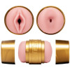 Мастурбатор двойной вагина/анус из киберкожи в колбе Fleshlight Quickshot Stamina Training Unit, бежевый, 11.2 см фото №1 — секс игрушки: Украина, NO TABOO