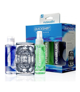 Набор для мужчины, маструбатор очиститель и лубрикант Fleshlight Quickshot Vantage Value Pack - No Taboo