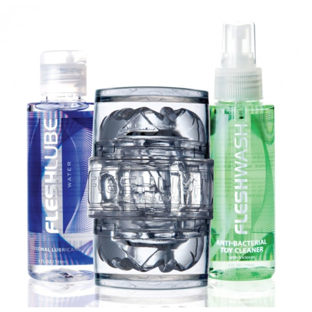 Набор для мужчины, маструбатор очиститель и лубрикант Fleshlight Quickshot Vantage Value Pack фото №2 — секс игрушки: Украина, NO TABOO