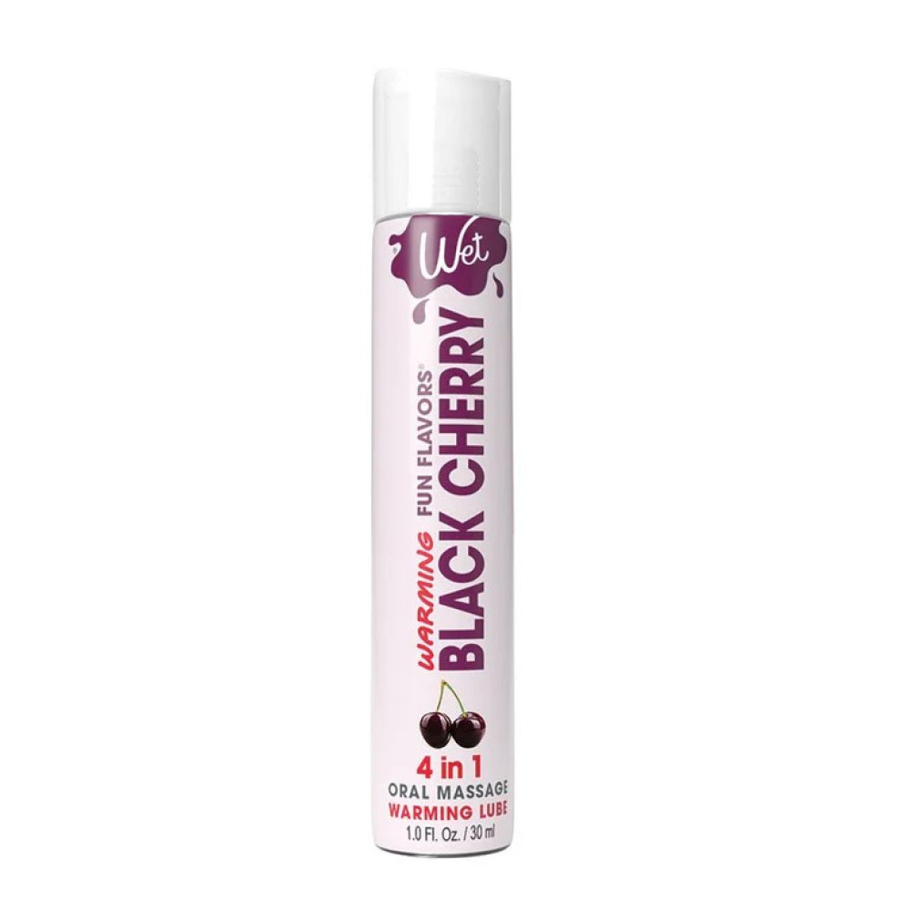 Лубрикант оральный Wet Warming Black Cherry 30 мл на водной основе с разогревом со вкусом черешни, фото №0 — секс шоп Украина, NO TABOO