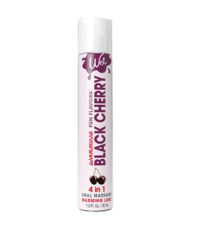 Лубрикант оральный Wet Warming Black Cherry 30 мл на водной основе с разогревом со вкусом черешни - No Taboo
