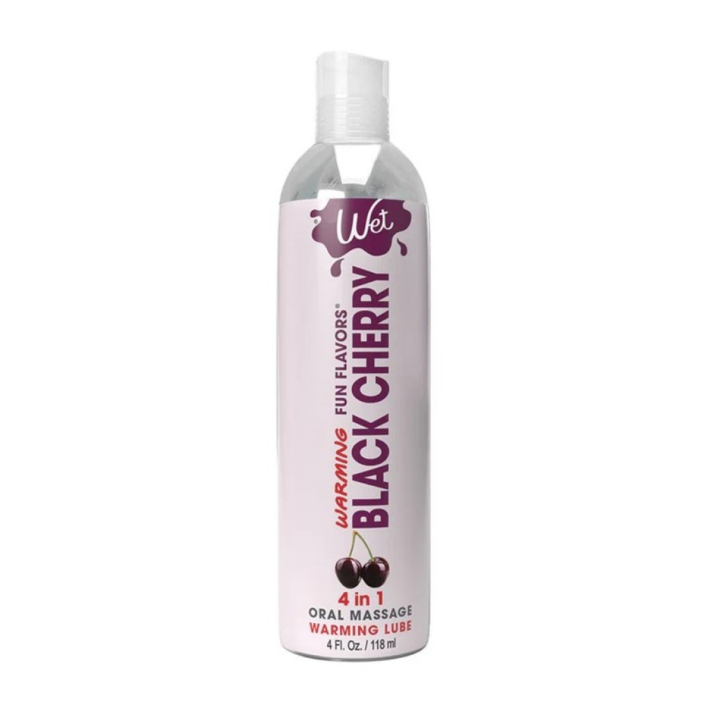 Лубрикант оральный Wet Warming Black Cherry 118 мл на водной основе с разогревом со вкусом черешни, фото №0 — секс шоп Украина, NO TABOO