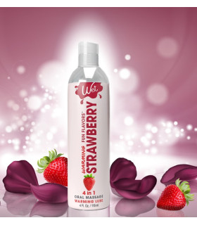 Лубрикант оральный Wet Warming Strawberry 118 мл на водной основе с разогревом со вкусом клубники - No Taboo