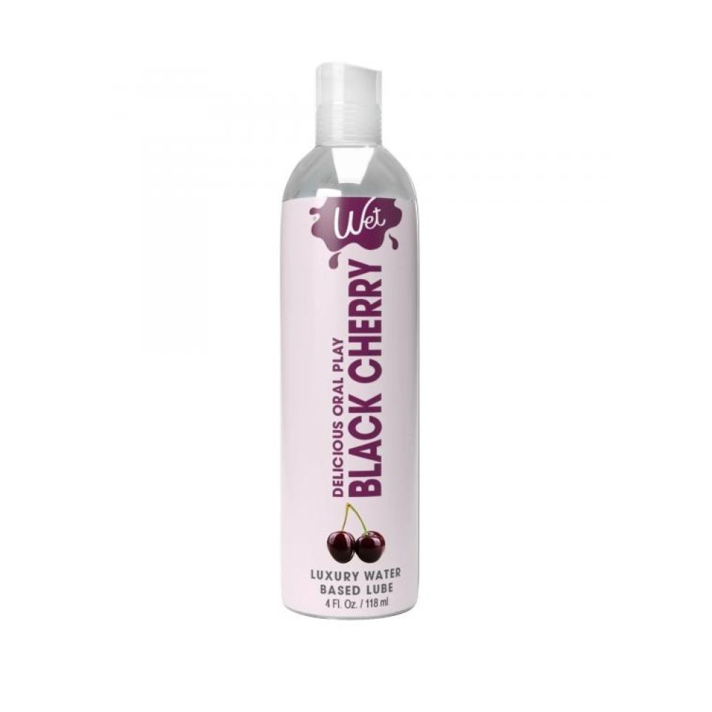 Лубрикант оральный Wet Black Cherry 118 мл на водной основе со вкусом черешни, фото №0 — секс шоп Украина, NO TABOO