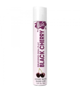 Лубрикант оральный Wet Black Cherry 30 мл на водной основе со вкусом черешни - No Taboo