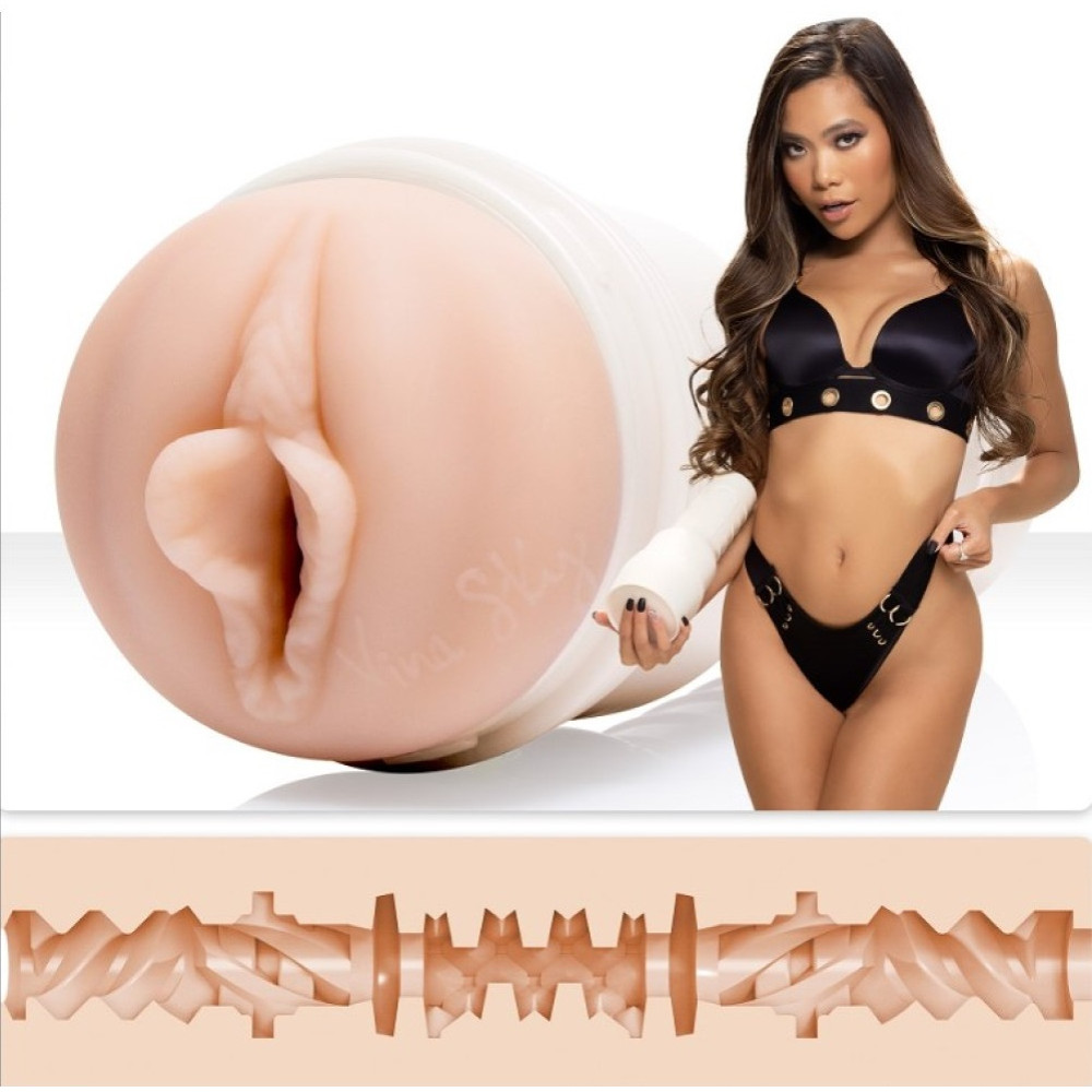 Мастурбатор вагина из киберкожи в колбе Fleshlight Girls Vina Sky Exotica, бежевый, 24.8 см фото №0 — секс игрушки: Украина, NO TABOO