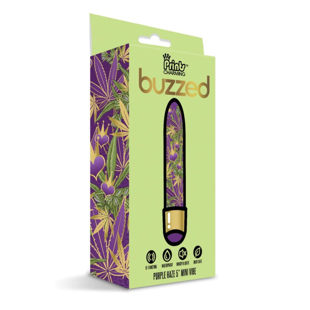 Міні-вібратор з принтом PRINTS CHARMING BUZZED 12.7 х 2.5 см фото №2 — секс игрушки: Украина, NO TABOO