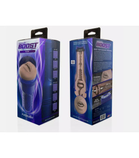 Мастурбатор рот в колбе Fleshlight Boost Blow реалистичный, бежевый, 24.7 х 10 см - No Taboo