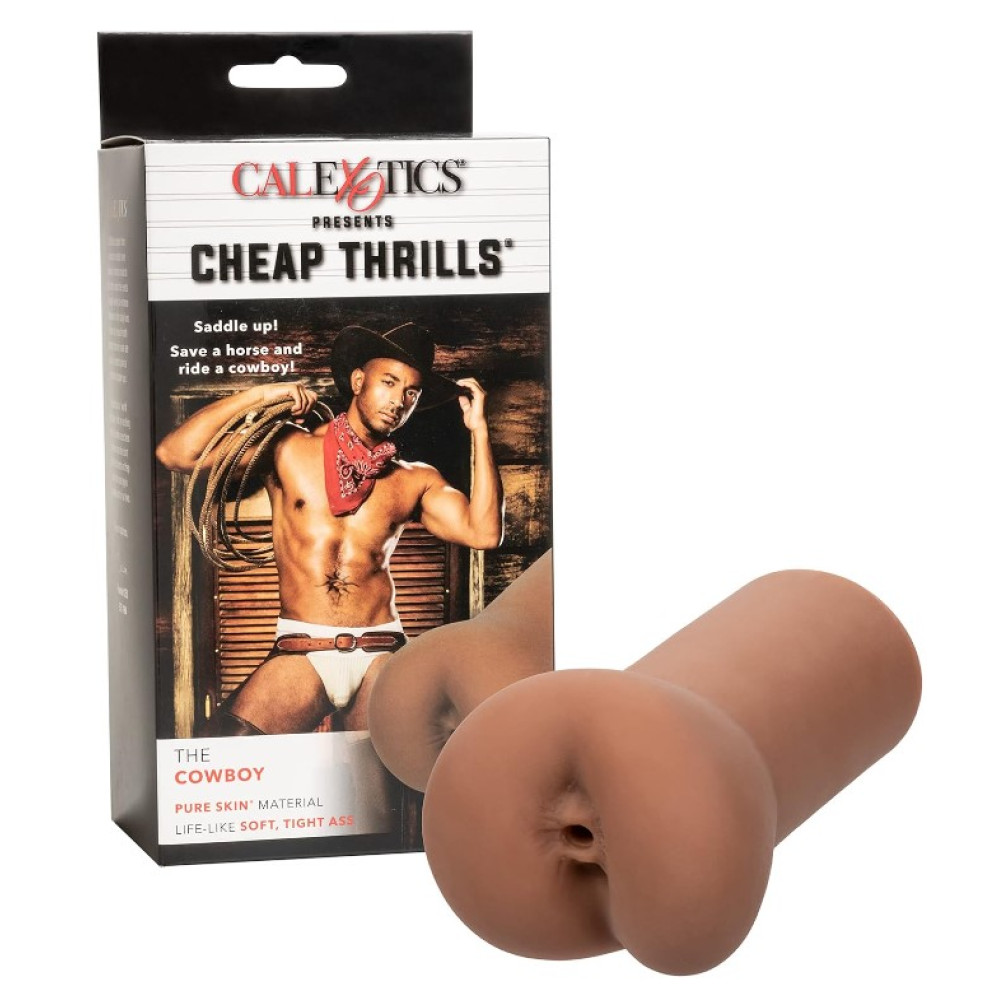 Реалистичный мастурбатор ануса California Exotics Cheap Thrills The Cowboy, бежевый, 14 х 7,5 см фото №0 — секс игрушки: Украина, NO TABOO