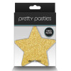 Пестисы в форме звезды Pretty Pasties Stars черные и золотые, O/S, фото №2 — секс шоп Украина, NO TABOO