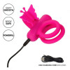 Эрекционное кольцо двойное с вибрацией CalExotics Butterfly Dual Ring, розовое, 9.5 х 7 см фото №5 — секс игрушки: Украина, NO TABOO