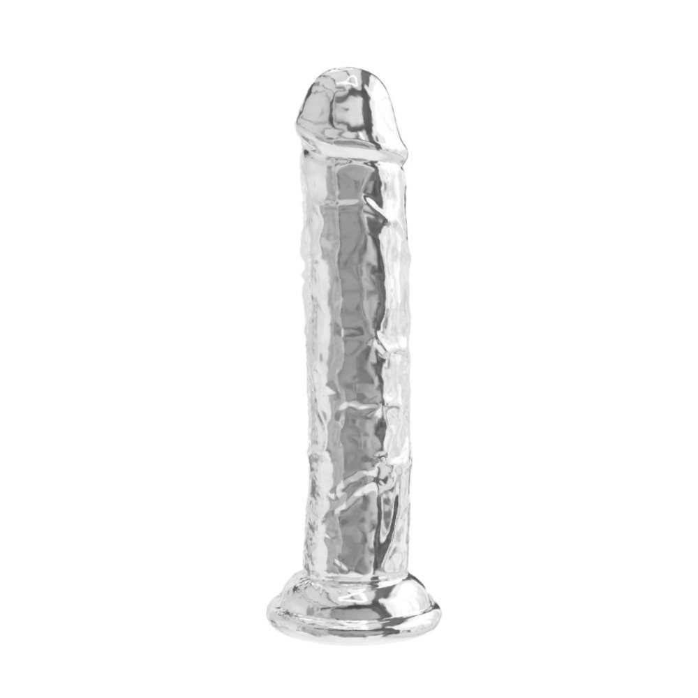 Фаллоимитатор на присоске ToyJoy Get Real Clear Dong, прозрачный, 19 х 4.5 см фото №0 — секс игрушки: Украина, NO TABOO