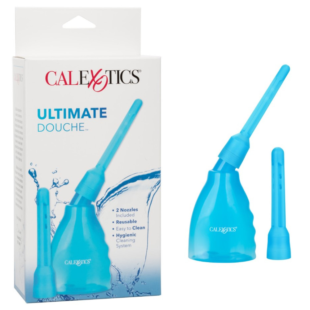 Анальный душ CalExotics Ultimate Douche Blue, голубой фото №0 — секс игрушки: Украина, NO TABOO