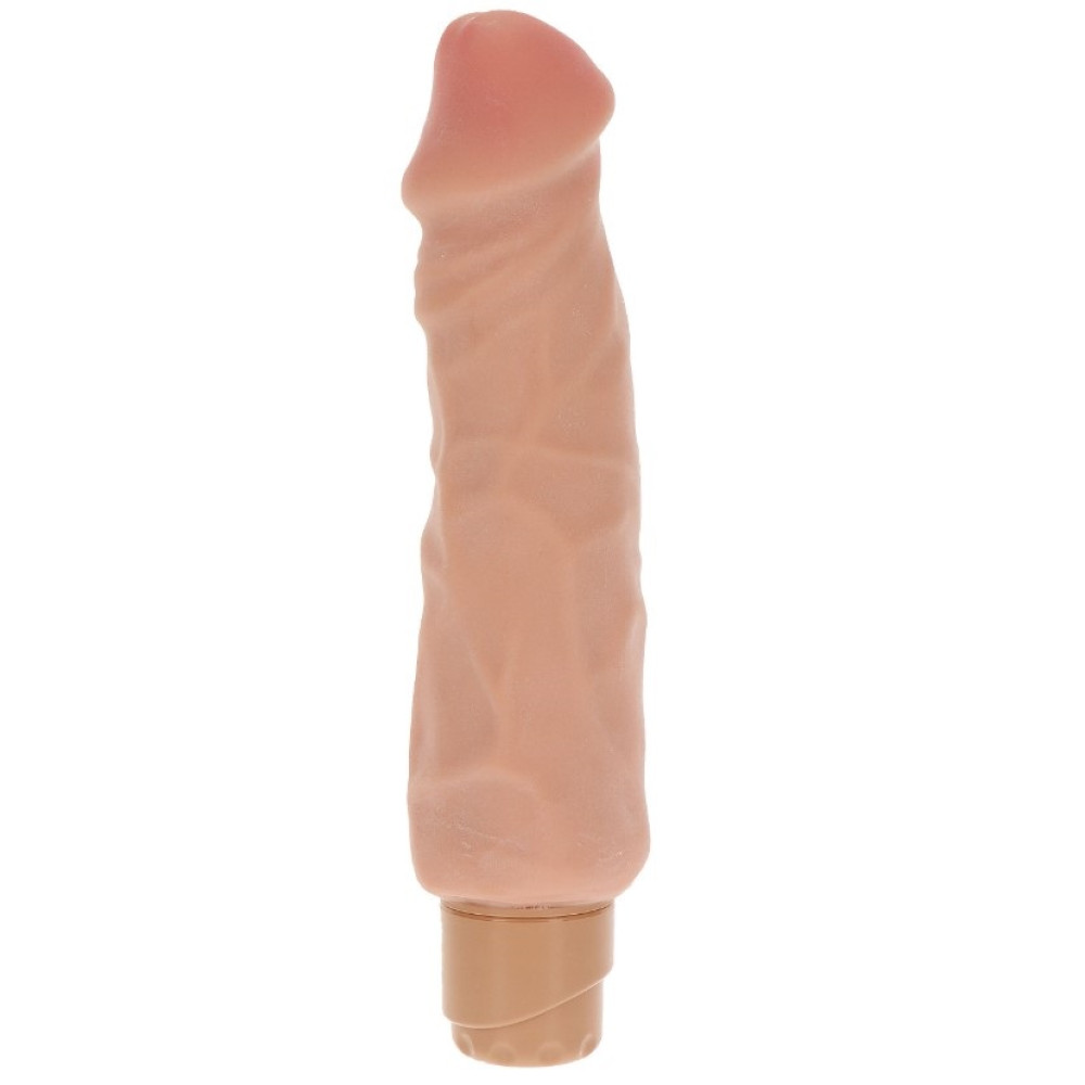 Вибратор реалистичный ToyJoy Dual Density Big Vibrator, бежевый, 23 х 5 см фото №0 — секс игрушки: Украина, NO TABOO