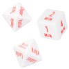 Эротическая игра для двоих CalExotics Tempt & Tease Dados кубики 3 шт, белые, фото №3 — секс шоп Украина, NO TABOO