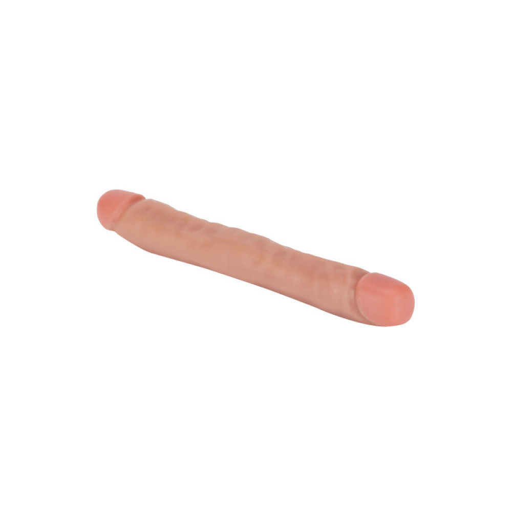 Фаллоимитатор двусторонний ToyJoy RealFeel Jr.Double Dong, бежевый, 32 х 3.6 см фото №3 — секс игрушки: Украина, NO TABOO