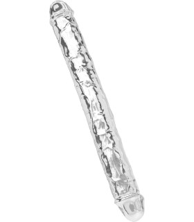 Фаллоимитатор двойной ToyJoy Clear Double Dong, прозрачный, 34.5 х 4 см - No Taboo