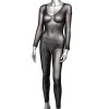 Комбинезон в сетку с интимным вырезом CalExotics Crotchless Bodystocking, черный, O/S, фото №4 — секс шоп Украина, NO TABOO