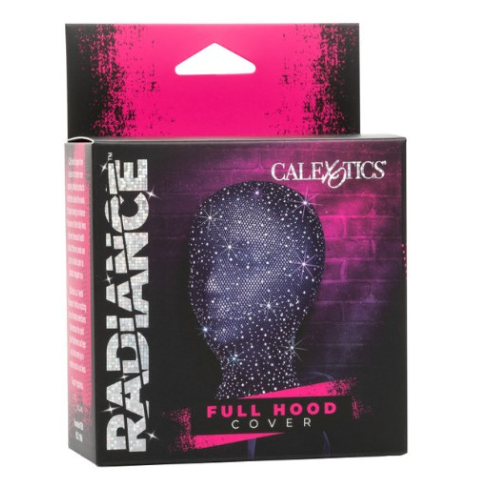 Маска БДСМ в сетку на все лицо CalExotics Radiance Full Hood Cover, черная, O/S, фото №2 — секс шоп Украина, NO TABOO