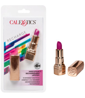 Вибратор в форме помады CalExotics Hide & Play Lipstick Recharge, 7.5 х 2 см - No Taboo