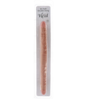 Двойной фаллоимитатор ToyJoy Double Dong, бежевый, 40 х 3.5 см - No Taboo