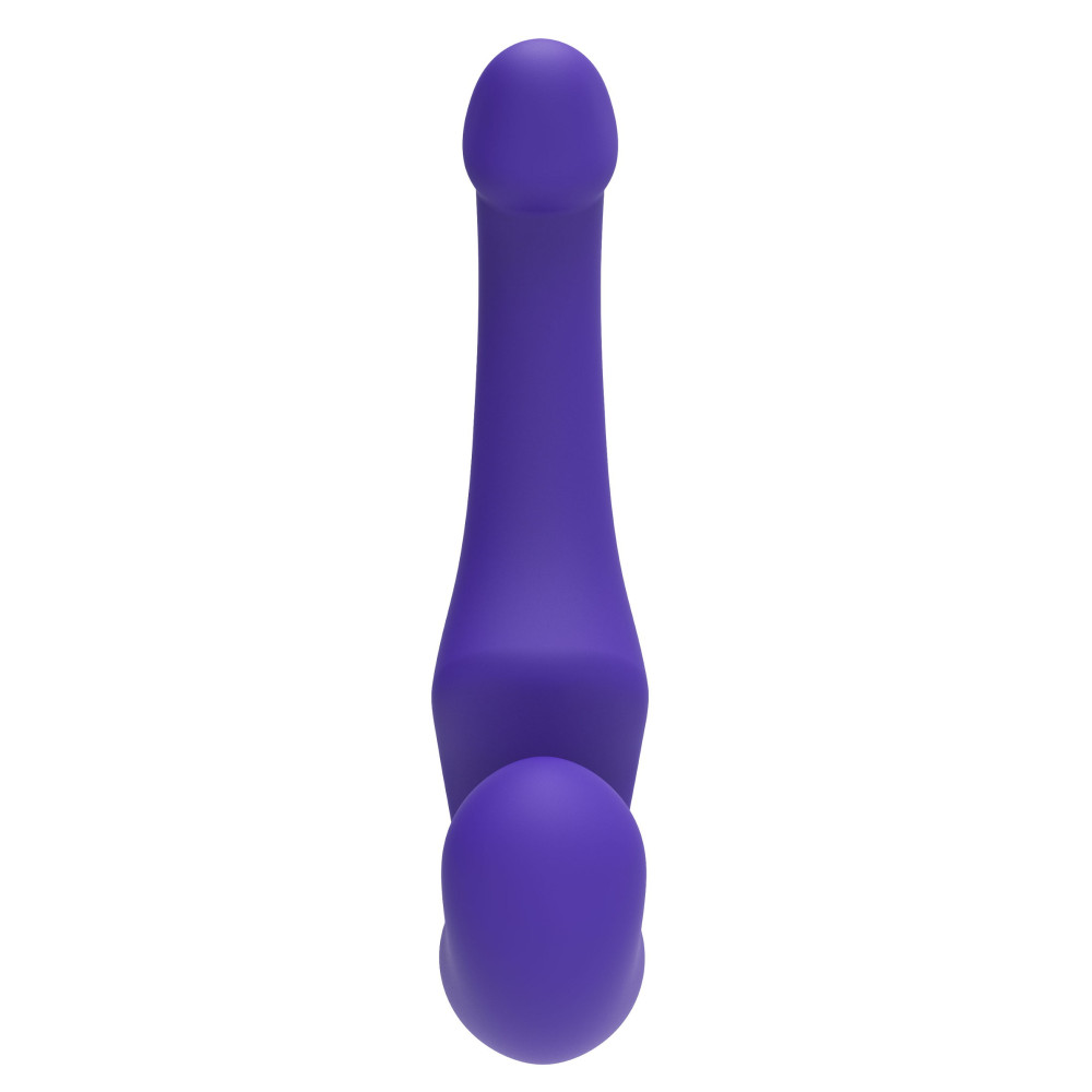 Страпон безремневый ToyJoy Bend Over Boyfriend, силиконовый, фиолетовый, 23 х 4.5 см фото №3 — секс игрушки: Украина, NO TABOO