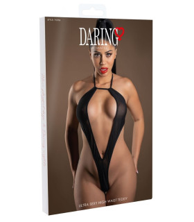 Боди прозрачное с высокой талией Daring Intimates Ultra Sexy High Waist Teddy, черный, O/S - No Taboo