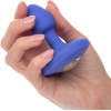 Анальная пробка с вибрацией CalExotics Vibrating Probe Cheeky Gems, синяя, 5 х 2 см фото №2 — секс игрушки: Украина, NO TABOO