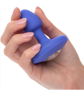 Анальная пробка с вибрацией CalExotics Vibrating Probe Cheeky Gems, синяя, 5 х 2 см - No Taboo