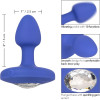 Анальная пробка с вибрацией CalExotics Vibrating Probe Cheeky Gems, синяя, 5 х 2 см фото №4 — секс игрушки: Украина, NO TABOO
