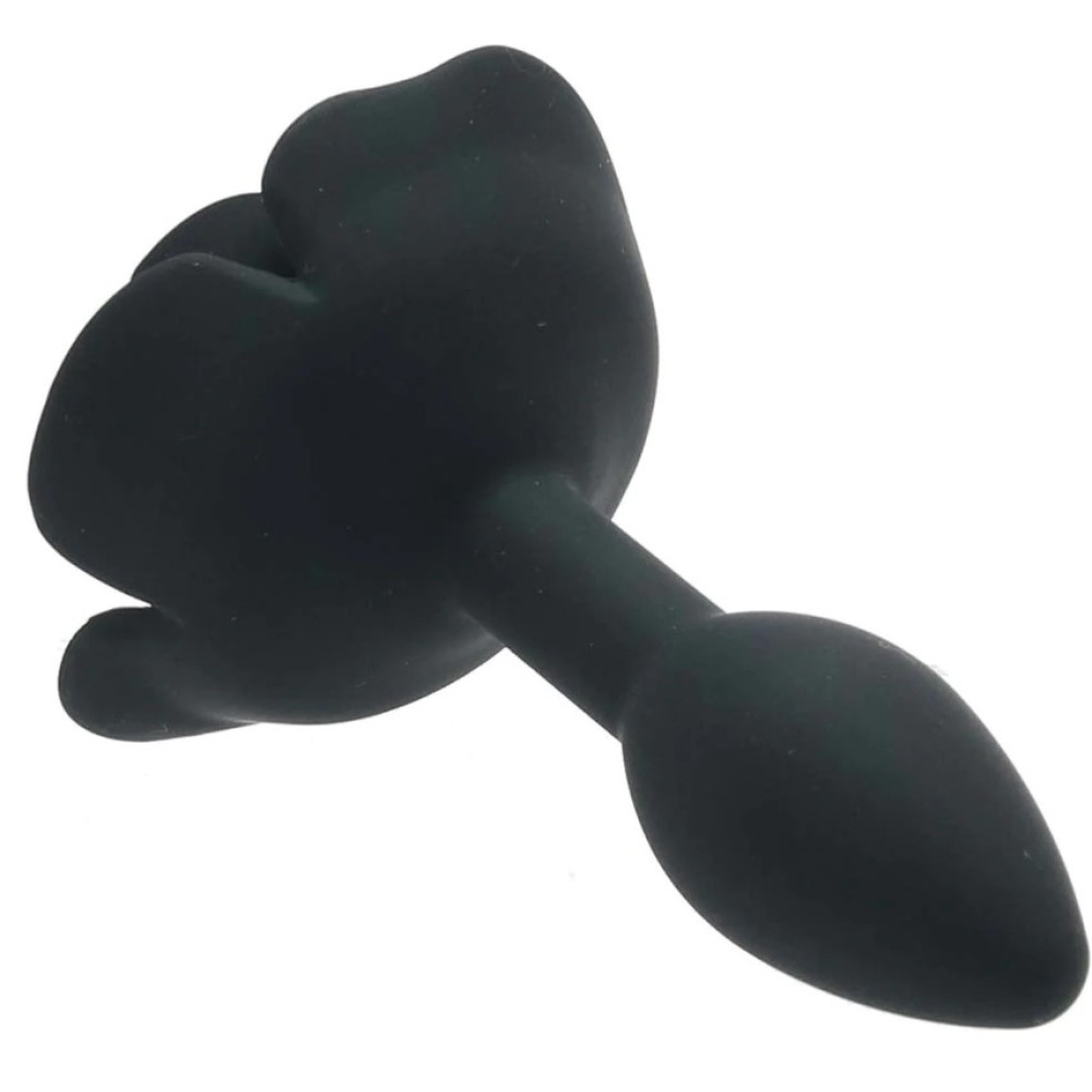 Анальная пробка в виде розы CalExotics Small Rose Anal Plug, силиконовая, черная, 7.5 х 3.2 см фото №5 — секс игрушки: Украина, NO TABOO