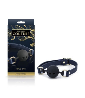 Кляп силіконовий NS Novelties Bondage Couture Ball, 4.3 см - No Taboo