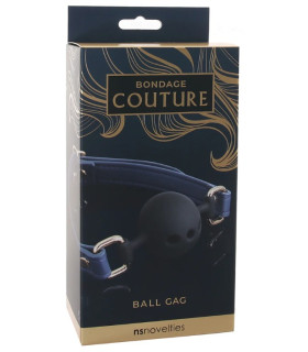 Кляп силіконовий NS Novelties Bondage Couture Ball, 4.3 см - No Taboo