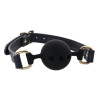 Кляп силиконовый NS Novelties Bondage Couture Ball, 4.3 см, фото №3 — секс шоп Украина, NO TABOO
