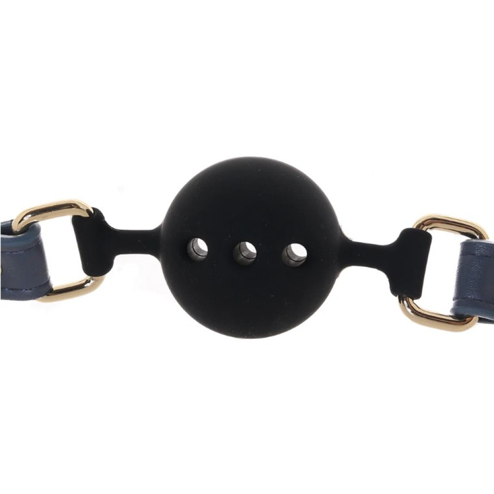 Кляп силиконовый NS Novelties Bondage Couture Ball, 4.3 см, фото №4 — секс шоп Украина, NO TABOO