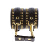 Наручники Taboom Vogue Vogue Studded Wrist Cuffs Set из веганской кожи, черные, фото №2 — секс шоп Украина, NO TABOO