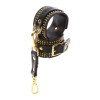 Наручники Taboom Vogue Vogue Studded Wrist Cuffs Set из веганской кожи, черные, фото №4 — секс шоп Украина, NO TABOO