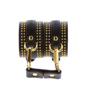 Поножі Taboom Vogue Studded Ankle Cuffs Set з веганської шкіри, чорні - No Taboo