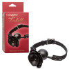 Кляп в виде розы CalExotics Forbidden Removable Rose Gag, черный, фото №1 — секс шоп Украина, NO TABOO
