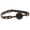 Кляп Taboom Vogue Ball Gag, черный, 4.1 см, фото №5 — секс шоп Украина, NO TABOO