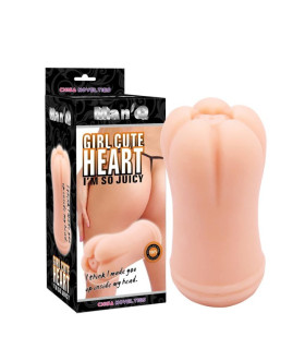 Мастурбатор Chisa Abby Cute Heart, бежевый 11.8 х 5.8 см - No Taboo