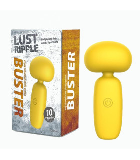 Мини вибратор массажер Chisa Buster, желтый, 9.4 х 4.5 см - No Taboo