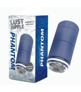Мастурбатор хай-тек Chisa Phantom, прозрачный в синем корпусе, 20 х 8.5 см - No Taboo