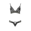 Комплект эротического белья Passion Erza set, черный, S/M, фото №3 — секс шоп Украина, NO TABOO