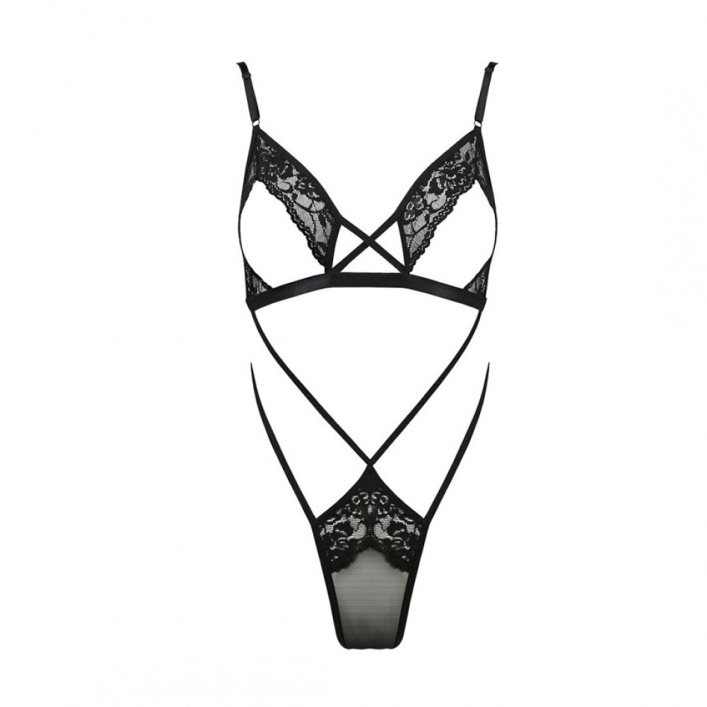 Боди Passion Diabolina, черное, S/M, фото №3 — секс шоп Украина, NO TABOO